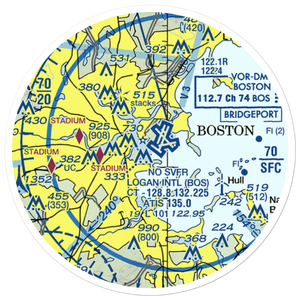 Tailwind Boston Seaplane Base (MA17) VFR Sectional Sticker (20 mile)