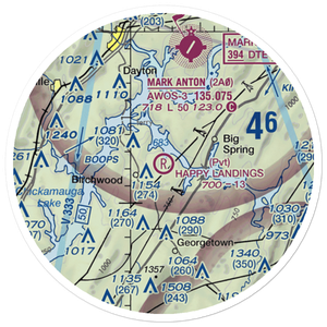 Happy Landings Airport (4TN1) VFR Sectional Sticker (20 mile)