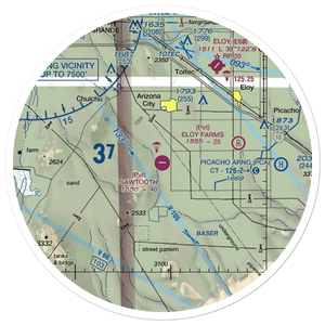 Sawtooth Airport (AZ04) VFR Sectional Sticker (30 mile)