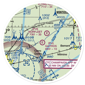 Gaitros STOL Airport (88IL) VFR Sectional Sticker (20 mile)