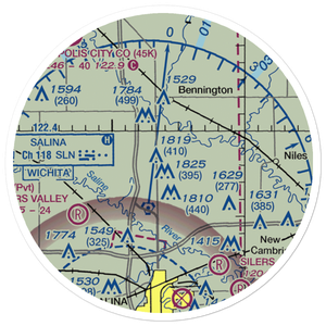 Arland Airport (00AR) VFR Sectional Sticker (20 mile)