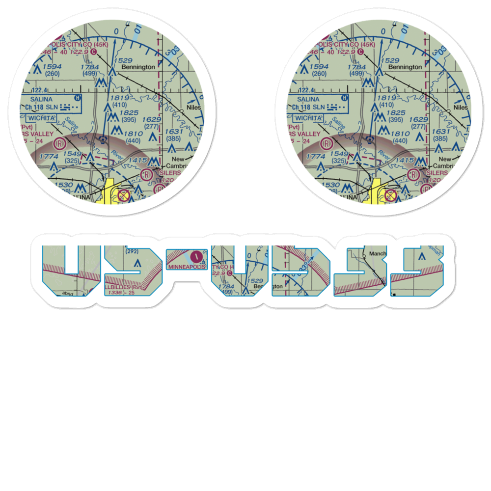 Arland Airport (00AR) VFR Sectional Sticker Pack 