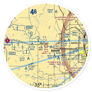 J & H Airport (5TS7) VFR Sectional Sticker (30 mile)