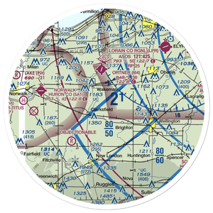 Ross Airport (26OH) VFR Sectional Sticker (30 mile)