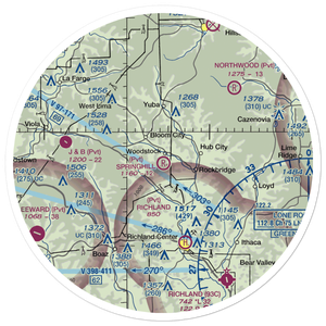 Springhill Field Airport (7WI7) VFR Sectional Sticker (30 mile)