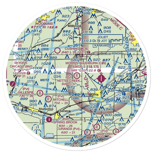Nettle Creek Landings Airport (IL68) VFR Sectional Sticker (30 mile)