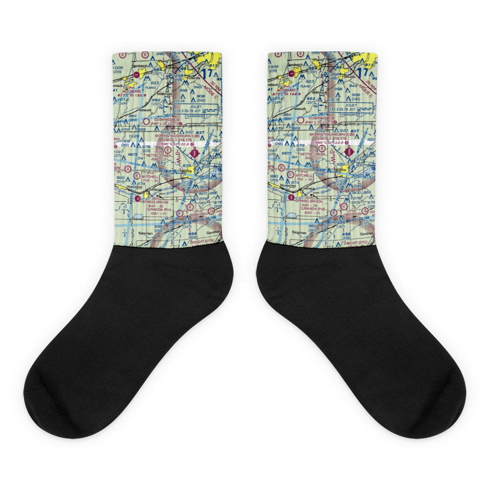 Nettle Creek Landings Airport (IL68) VFR Sectional Socks 