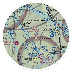 Carrar Farm Airport (7PA6) VFR Sectional Sticker (20 mile)