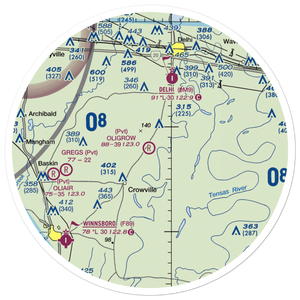 Oligrow Airport (LS15) VFR Sectional Sticker (30 mile)