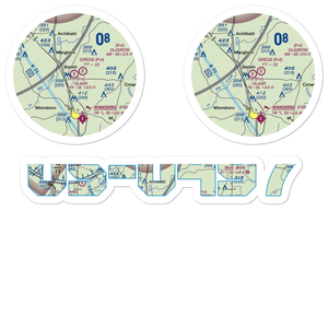Oliair Airport (LS20) VFR Sectional Sticker Pack