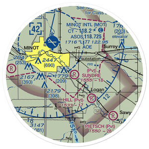Sundre Airport (ND36) VFR Sectional Sticker (20 mile)