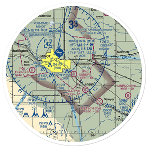 Sundre Airport (ND36) VFR Sectional Sticker (30 mile)