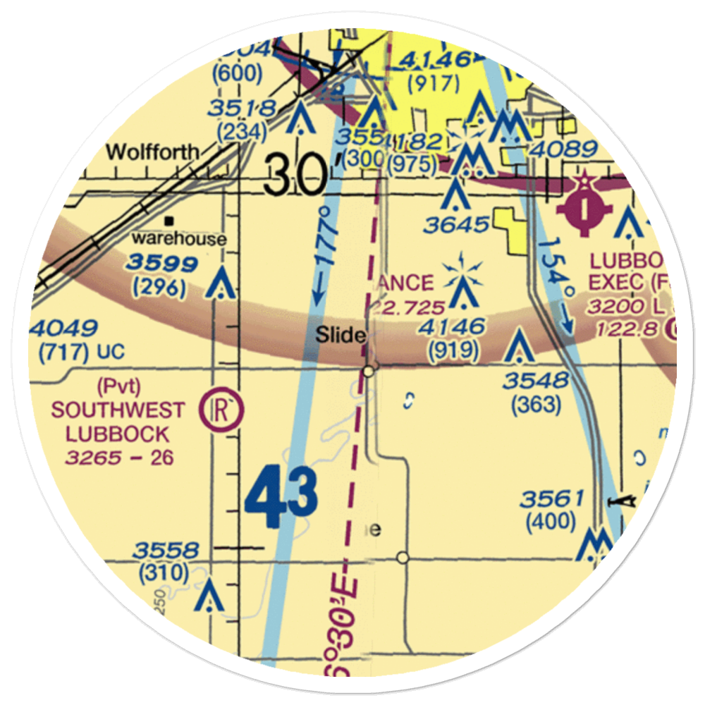 Rememberance Airport (82TE) VFR Sectional Sticker (20 mile) 
