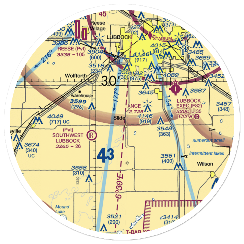 Rememberance Airport (82TE) VFR Sectional Sticker (30 mile) 