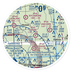 Goose Landing Airport (LS26) VFR Sectional Sticker (20 mile)