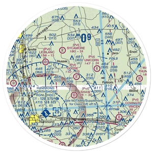 Goose Landing Airport (LS26) VFR Sectional Sticker (30 mile)