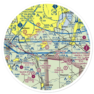 Mena Airport (85TA) VFR Sectional Sticker (30 mile)