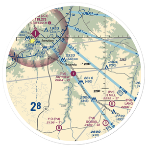 Skyview Ranch Airport (7TA6) VFR Sectional Sticker (30 mile)