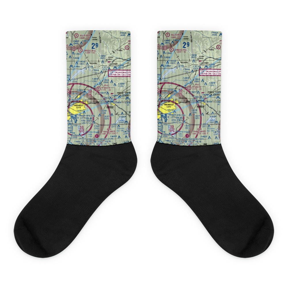 R and R Airport (9OK9) VFR Sectional Socks 