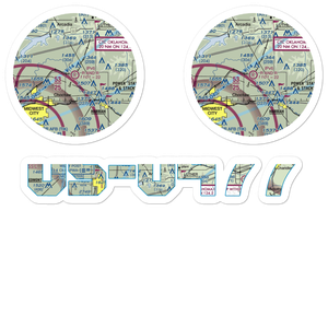 R and R Airport (9OK9) VFR Sectional Sticker Pack