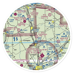 Pharmnall Airport (22TA) VFR Sectional Sticker (30 mile)