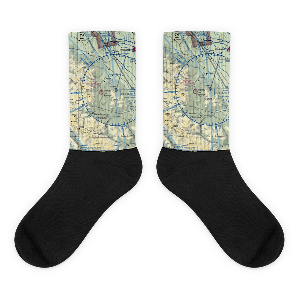 Mercey Hot Springs Airport (CN22) VFR Sectional Socks 