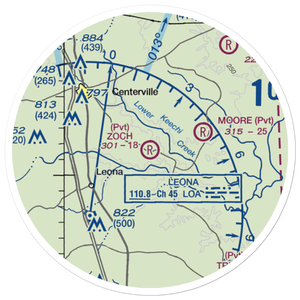Zoch Airport (70TA) VFR Sectional Sticker (20 mile)