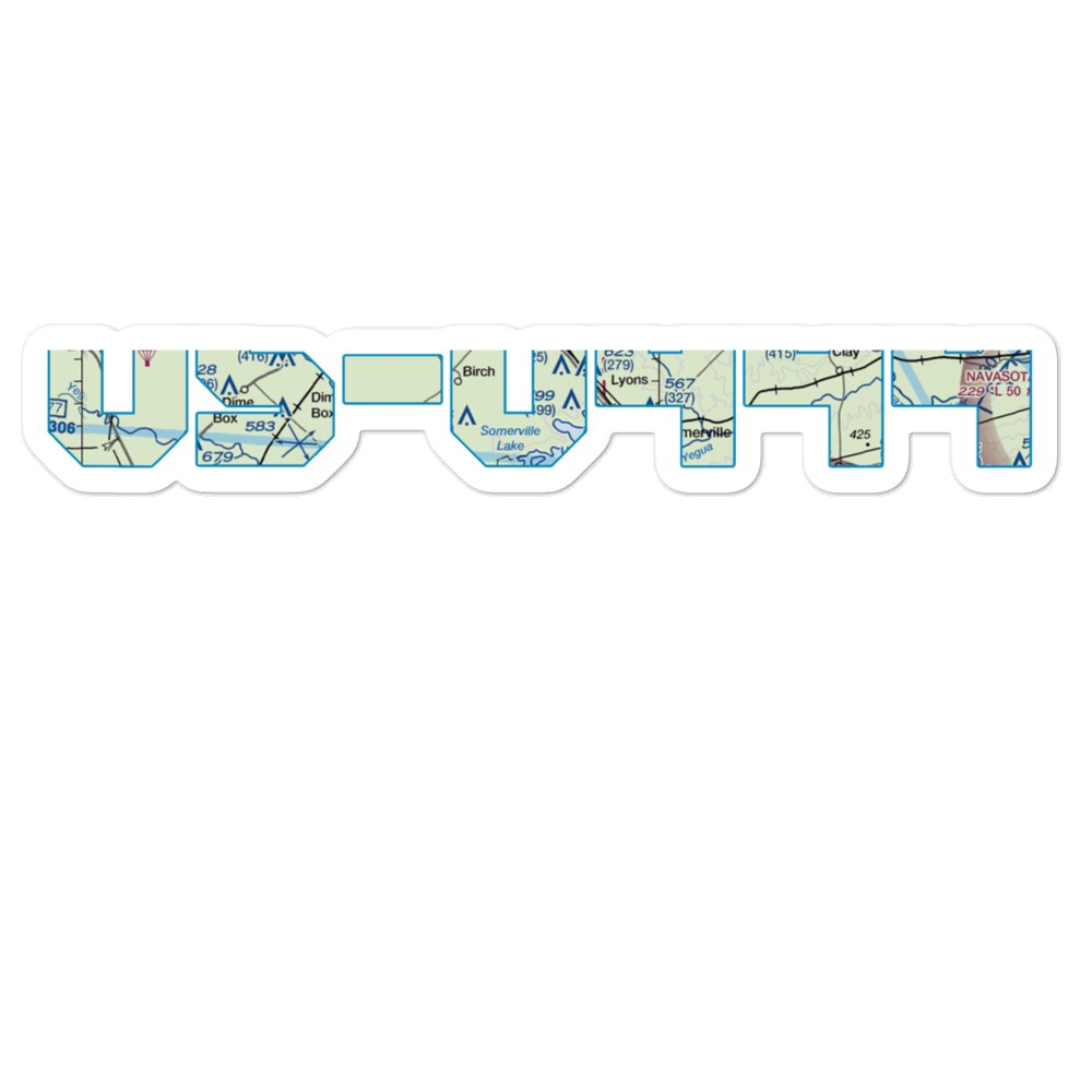 Twisted T Field (TA42) VFR Sectional Sticker 