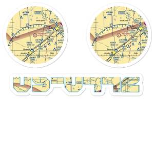 Hefner Farms Airport (7TS9) VFR Sectional Sticker Pack