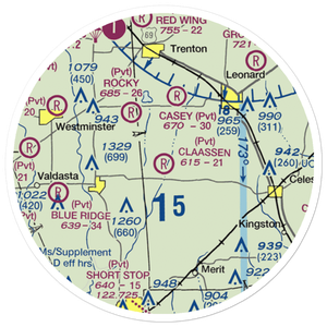 Claasen Airport (70TE) VFR Sectional Sticker (20 mile)
