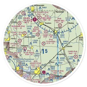 Claasen Airport (70TE) VFR Sectional Sticker (30 mile)