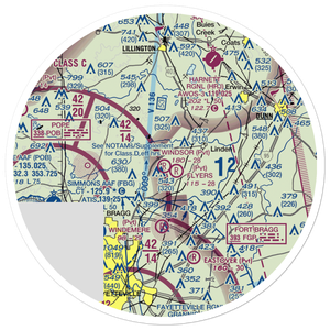 Windsor Farms Airport (4NC3) VFR Sectional Sticker (30 mile)