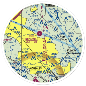 Evan Airport (US-0427) VFR Sectional Sticker (20 mile)
