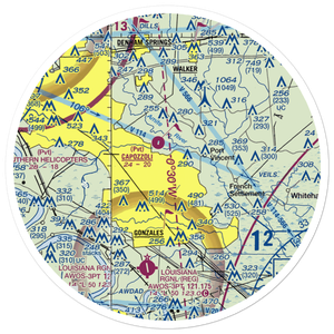 Evan Airport (US-0427) VFR Sectional Sticker (30 mile)