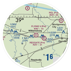 Flying V Ranch Airport (10MO) VFR Sectional Sticker (20 mile)