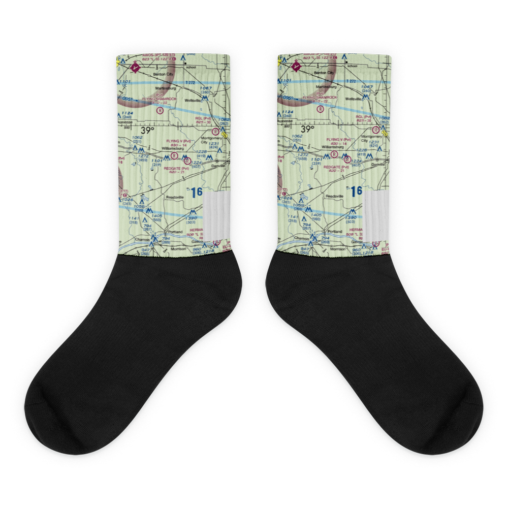 Flying V Ranch Airport (10MO) VFR Sectional Socks 