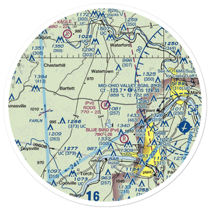 Rod's Sod Airport (OH55) VFR Sectional Sticker (30 mile)