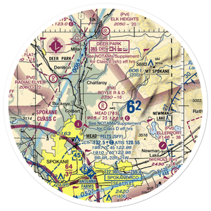 Sunshine Acres Airport (WA21) VFR Sectional Sticker (30 mile)