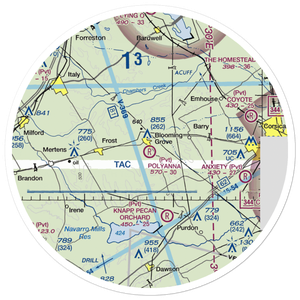 Polyanna Ranch Airport (4TE1) VFR Sectional Sticker (30 mile)