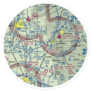 My Place Airport (3OH7) VFR Sectional Sticker (30 mile)