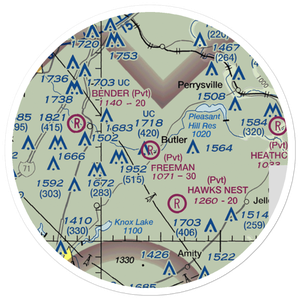 Freeman Swank Farms Airport (0OH5) VFR Sectional Sticker (20 mile)