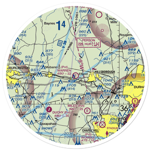 Larry F Warren Field (29NC) VFR Sectional Sticker (30 mile)