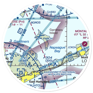 Gardiners Island Landing Field (US-0268) VFR Sectional Sticker (20 mile)