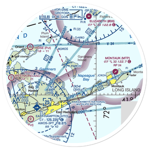 Gardiners Island Landing Field (US-0268) VFR Sectional Sticker (30 mile)