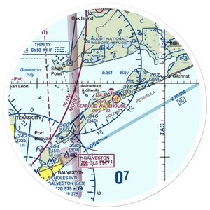 Tiki Island (US-0265) VFR Sectional Sticker (30 mile)