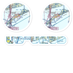 Tiki Island (US-0265) VFR Sectional Sticker Pack