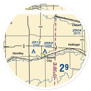 Hewetts Airport (US-0262) VFR Sectional Sticker (20 mile)