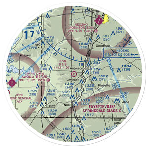 B and S Farms Airfield (MO13) VFR Sectional Sticker (30 mile)