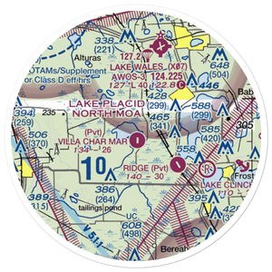Jubilee Acres Airport (FD10) VFR Sectional Sticker (20 mile)