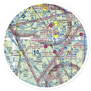 Jubilee Acres Airport (FD10) VFR Sectional Sticker (30 mile)